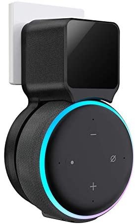 Echo Dot Wall Mount Holder, Echo Dot Mount 3rd Generation Space-Saving Accessories for Dot (3rd Gen) Smart Speakers, Clever Echo Dot Accessories with Built-in Cable Management Hide Messy Wires