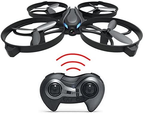 Haktoys HAK902 Mini RC 7.5" Drone with Strong Frame 2.4GHz 4 Channel 3D Flip/Roll LED Rechargeable Quadcopter Helicopter 6-Axis Gyroscope and Speed Modes | Great Present for Beginners, Kids, Adults