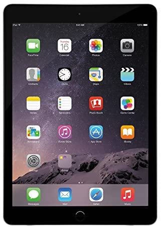 Apple iPad Air 2, 64 GB, Space Gray, (Renewed)