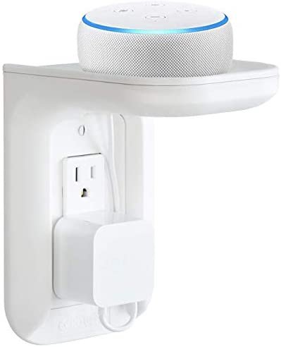 Made for Amazon Outlet Shelf for Amazon Echo Devices - White