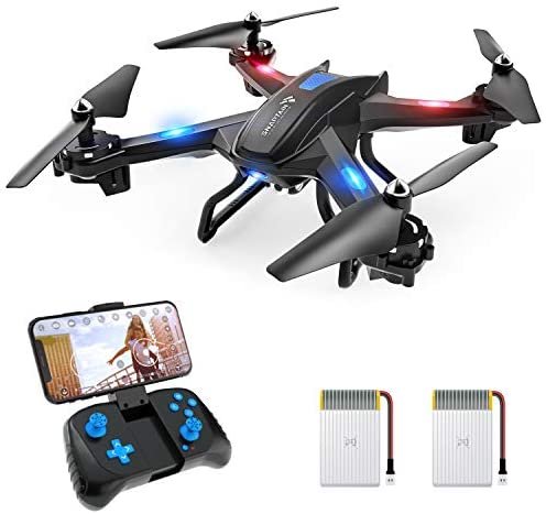 SNAPTAIN S5C WiFi FPV Drone with 720P HD Camera,Voice Control, Wide-Angle Live Video RC Quadcopter with Altitude Hold, Gravity Sensor Function, RTF One Key Take Off/Landing, Compatible w/VR Headset